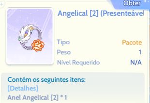Anel Angelical 2 slot. . Server Angeling-3