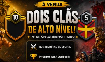 Clãs de clash of clans a venda