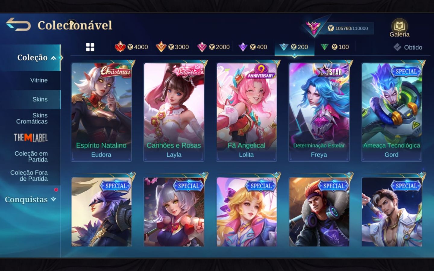Conta main mid e main adc, prestigiado 4