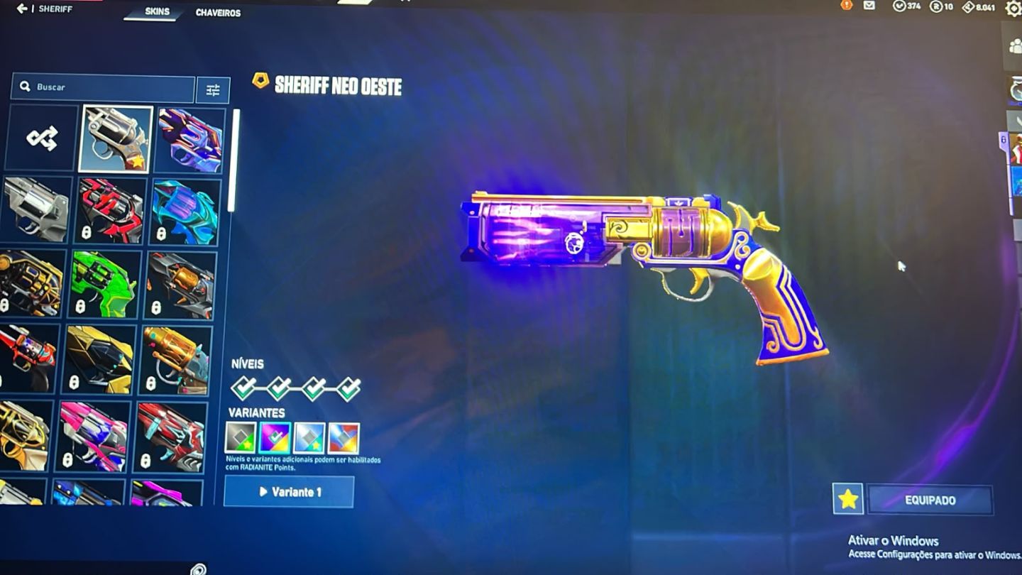 A MINHA CONTA DE VALORANT - SKINS BOAS