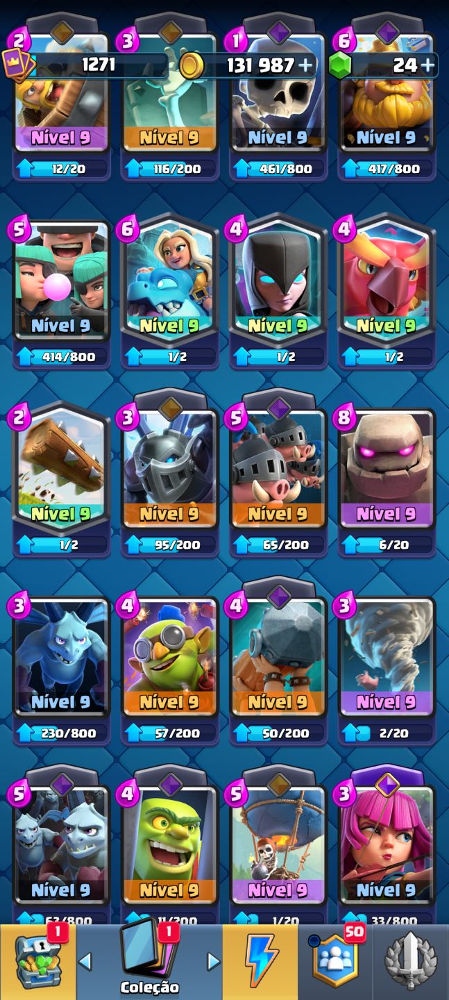 Conta Clash Royale