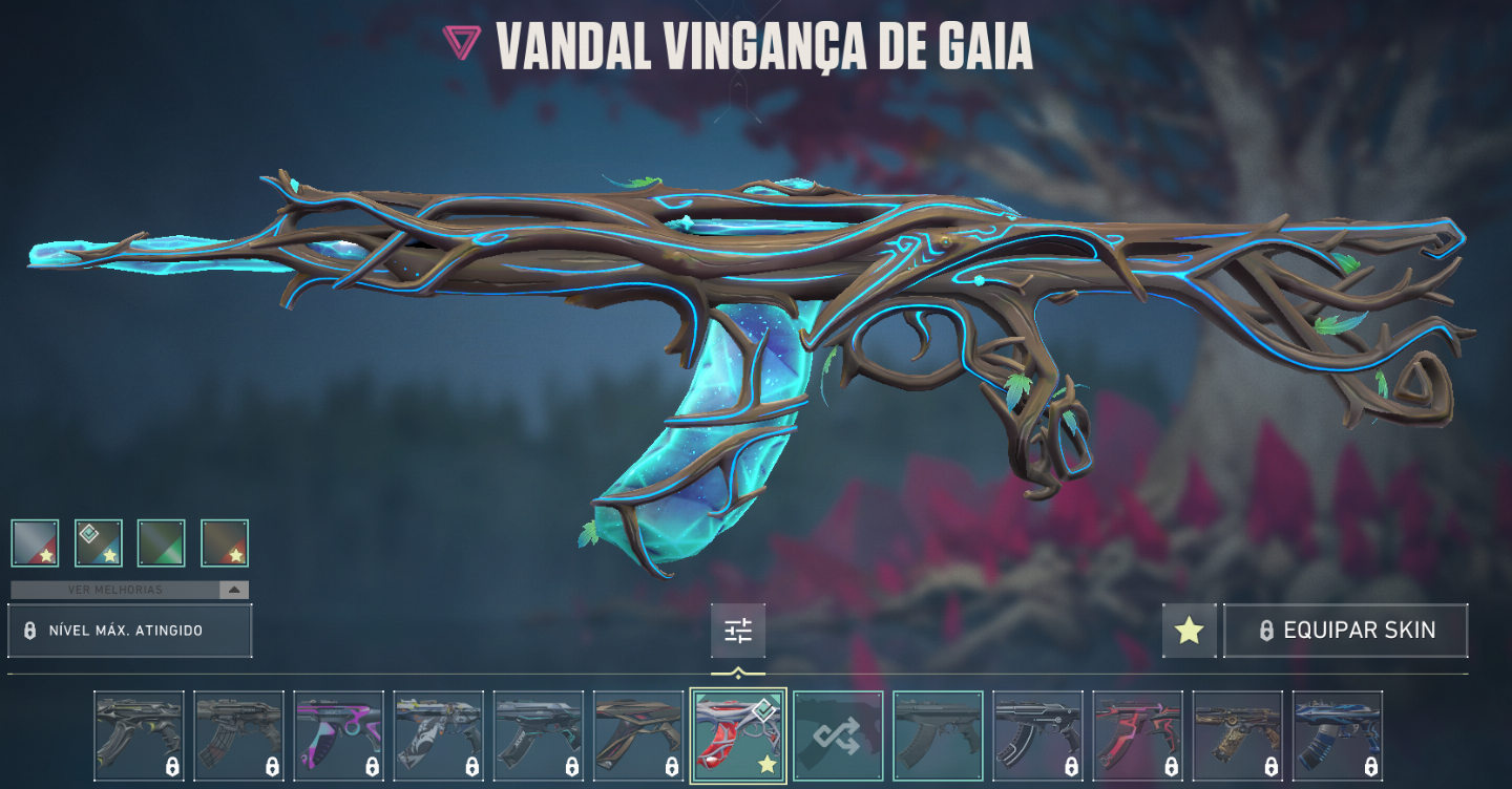 Conta valorant com vingança de gaia e lugubre