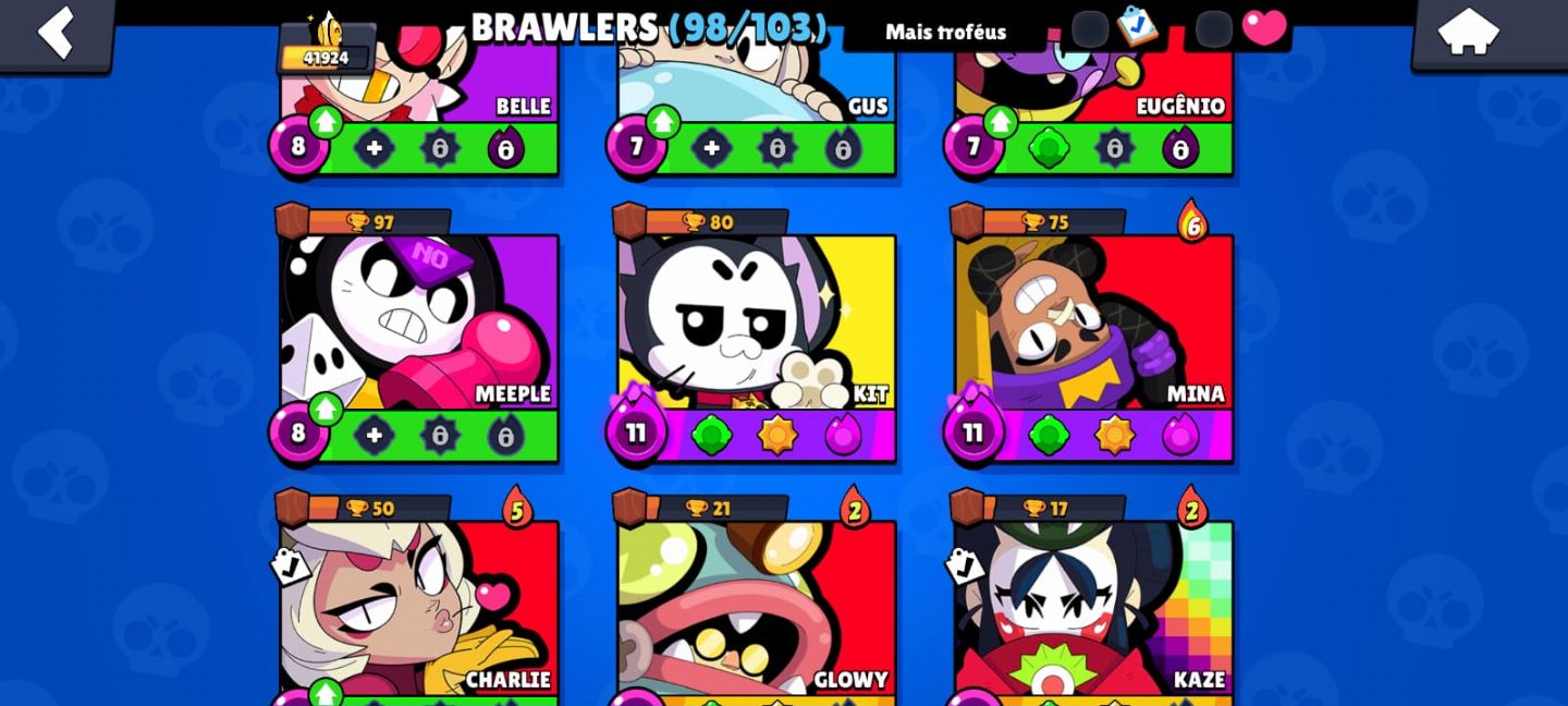 Conta Brawl Stars à venda completa e de alto nível!