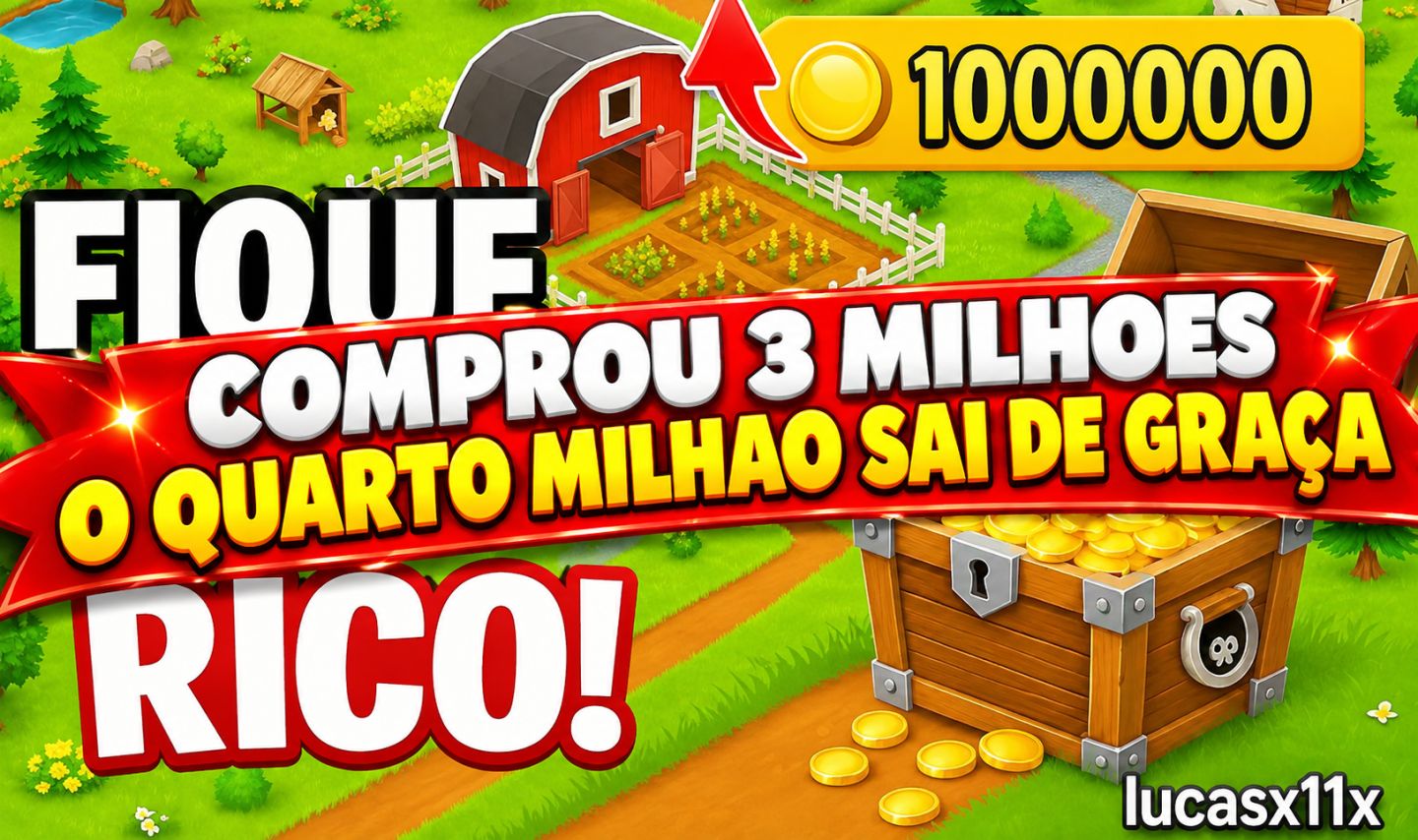 Hay day MOEDAS BARATAS(COMPROU 3 MILHOES GANHA +1 MILHAO GRATIS) hayday