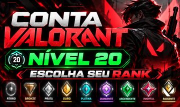 [MENOR PREÇO] CONTAS VALORANT ESCOLHA SEU ELO - COMP LIBERADO