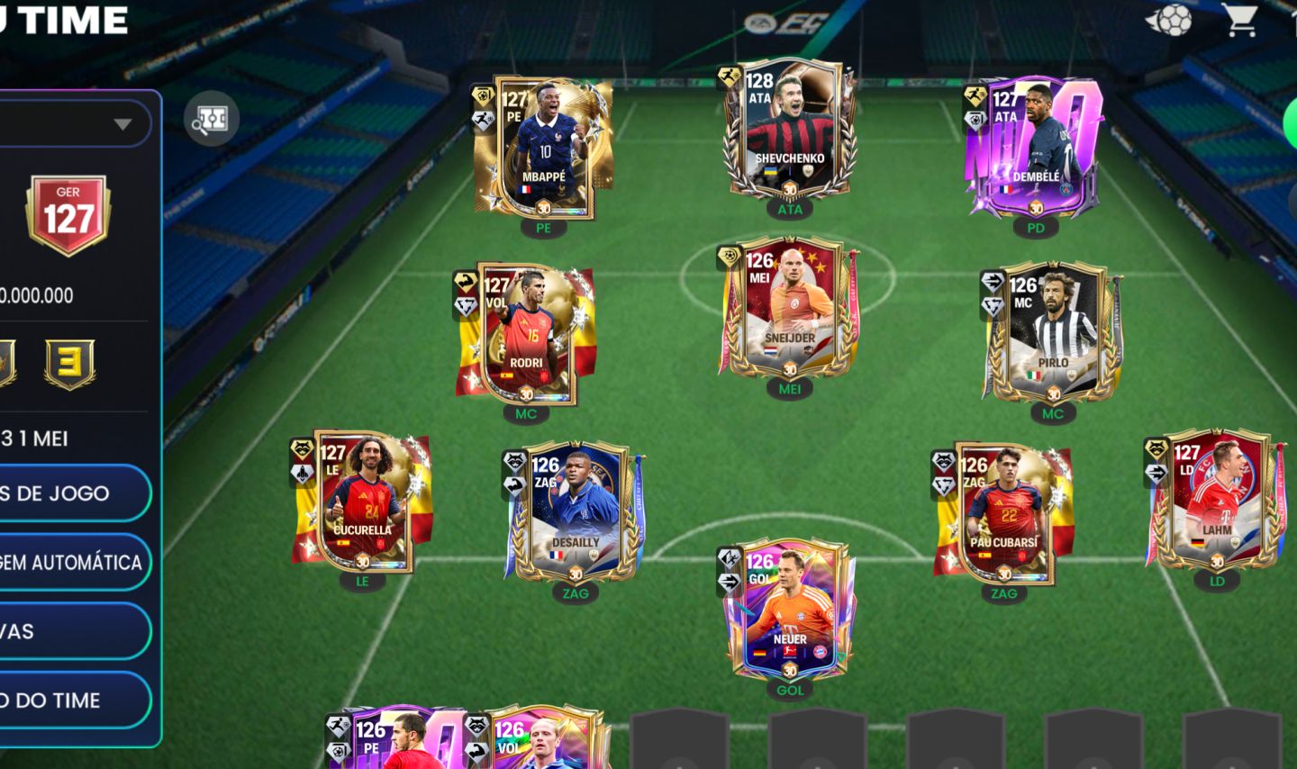 Conta FC Mobile Ger 127 com SheveChenko