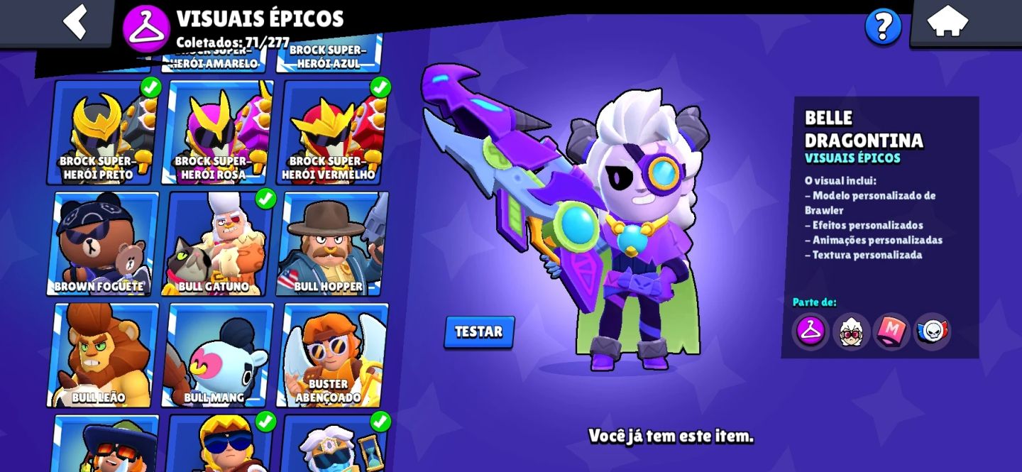 TODOS OS BRAWLERS, 2019, 250 SKINS, 33 FULL