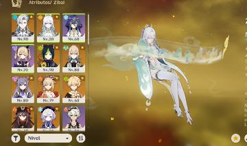 CONTA GENSHIN COM NEUVILLETTE, ZIBAI, YOIMYA E HUTAO.