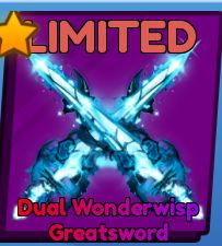 Blade Ball - Sword Pack Dual Wonderwisp Greatsword