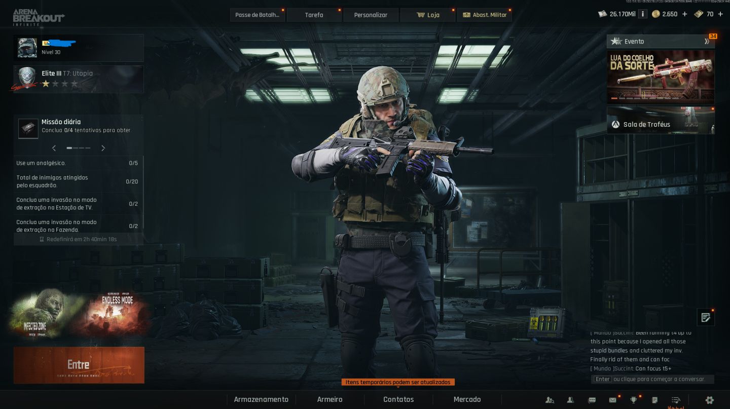 Conta Arena Blackout, Level 30, 26m Koen, Kit Neon faca borboleta.