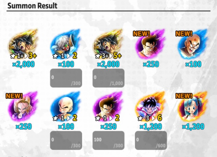 DRAGON BALL LEGENDS REROLLs