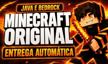 Conta Minecraft Java + Bedrock | Original + Brindes | Entrega Automática