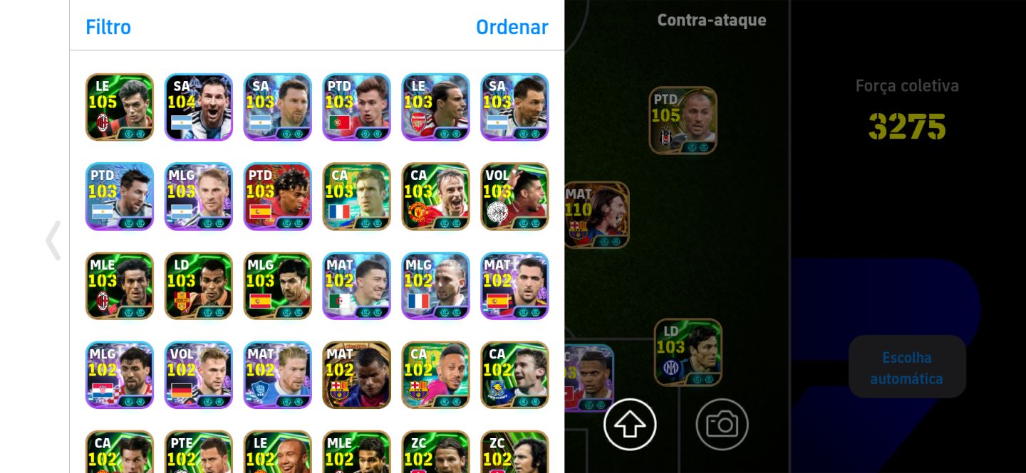CONTA DE EFOOTBALL BRABA DO MELHOR MESSI + AMIGOS