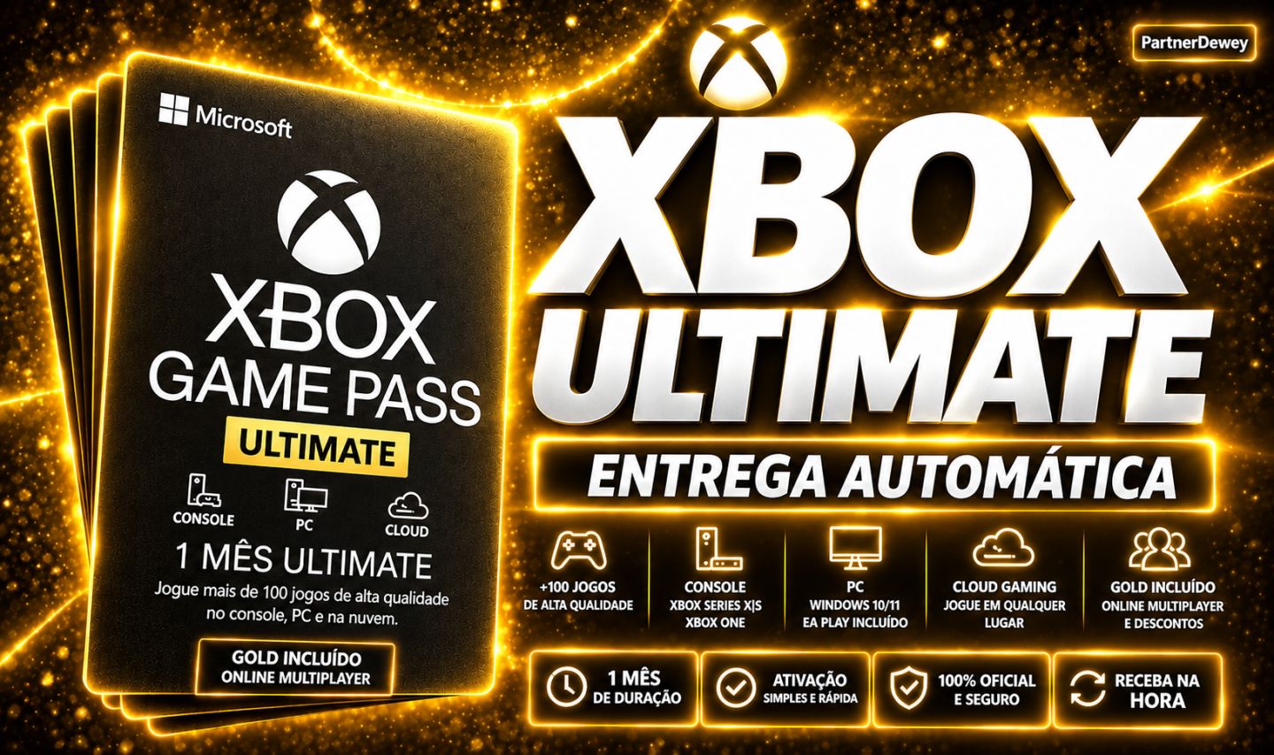 Xbox Game Pass Ultimate - Pc/console/nuvem - (Entrega Automática) + Brindes