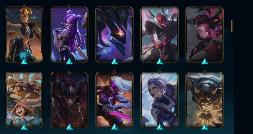 CONTA LOL LVL 353 | 141 SKINS | ULTIMATE + 2 MÍTICAS + 16 LENDÁRIAS | EX OURO