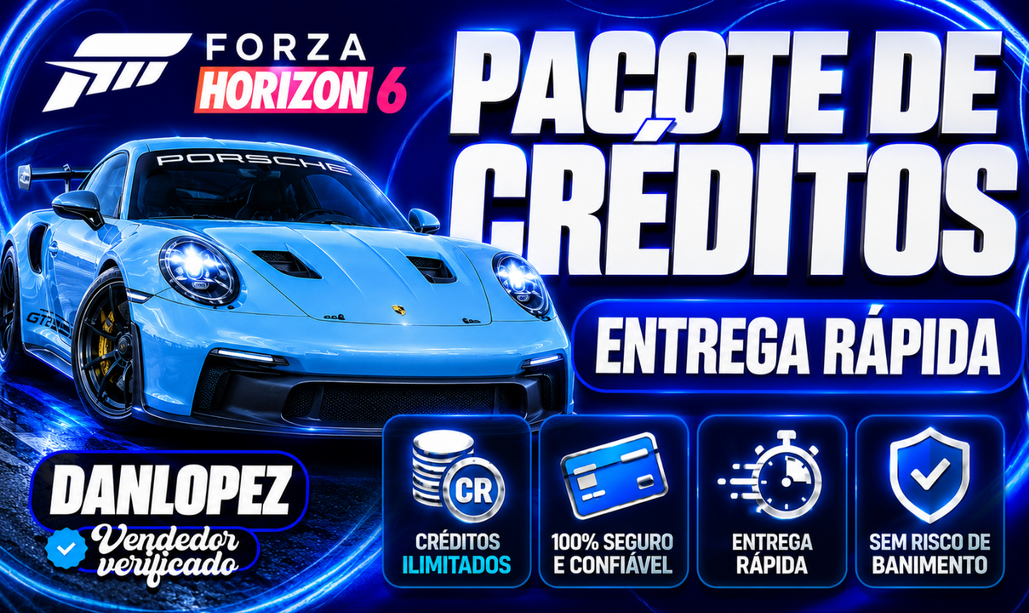 PACOTE DE CRÉDITOS FORZA HORIZON 6 - MAIS BARATO DO SITE!