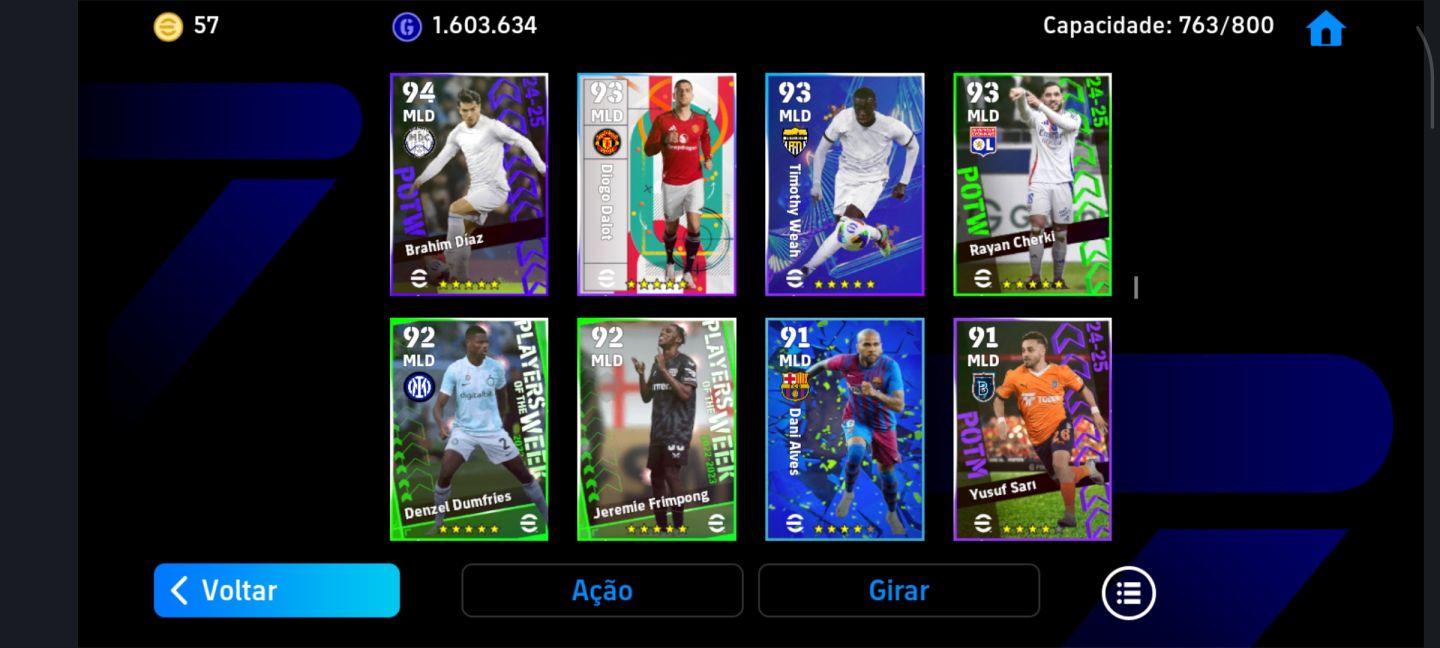 CONTA DE EFOOTBALL MOBILE 3100+ DE FORÇA COLETIVA