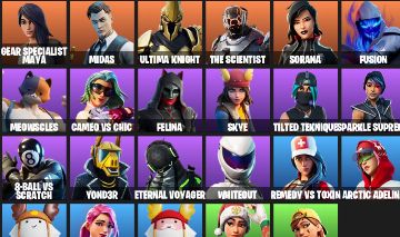 Conta focada em skins e emotes raros!