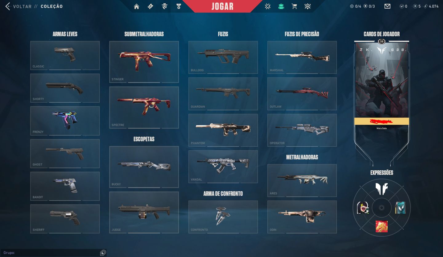 CONTA VALORANT FA RENEGADO COMPLETO + KARAMBIT RGX 11Z PRO + ASCENDENTE 3