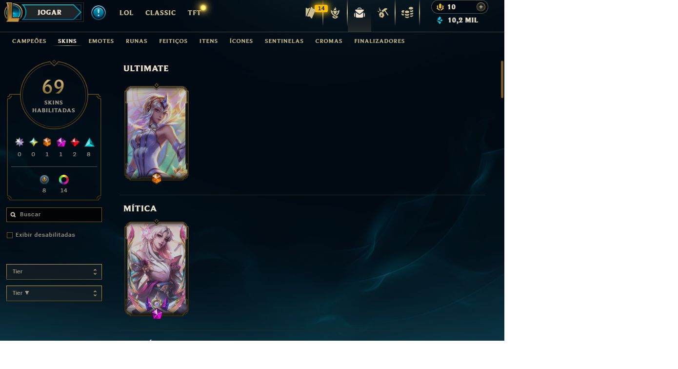 CONTA LOL MESTRE, GANHANDO 33 PDL, 83 CHAMPS, MAIORIA DAS SKINS SÃO DE JUNGLE.