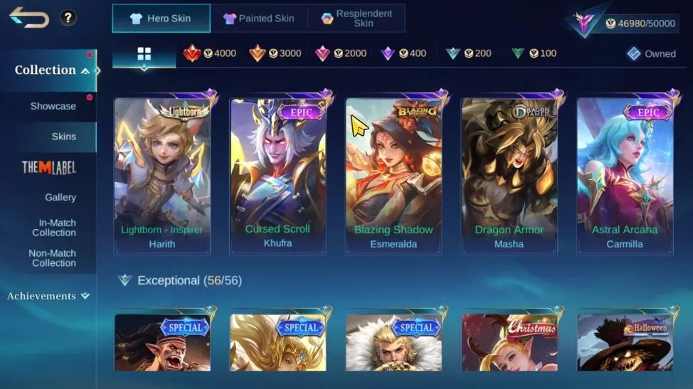 232 SKINS - FULL EMBLEMAS - FULL HEROIS