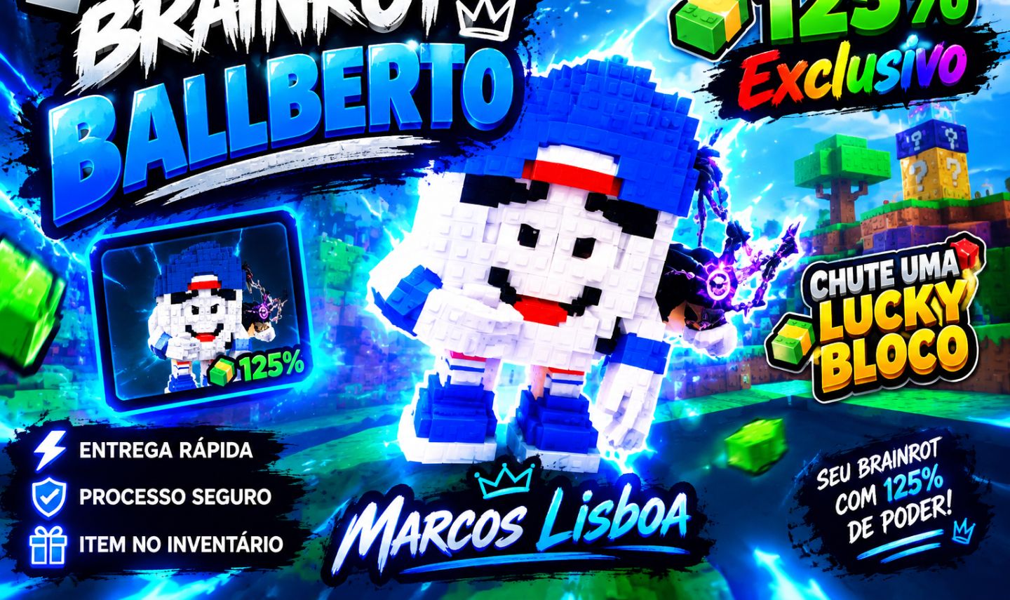 [125% EXCLUSIVO] Chute uma Lucky Bloco - Brainrot 125% | ENTREGA RÁPIDA