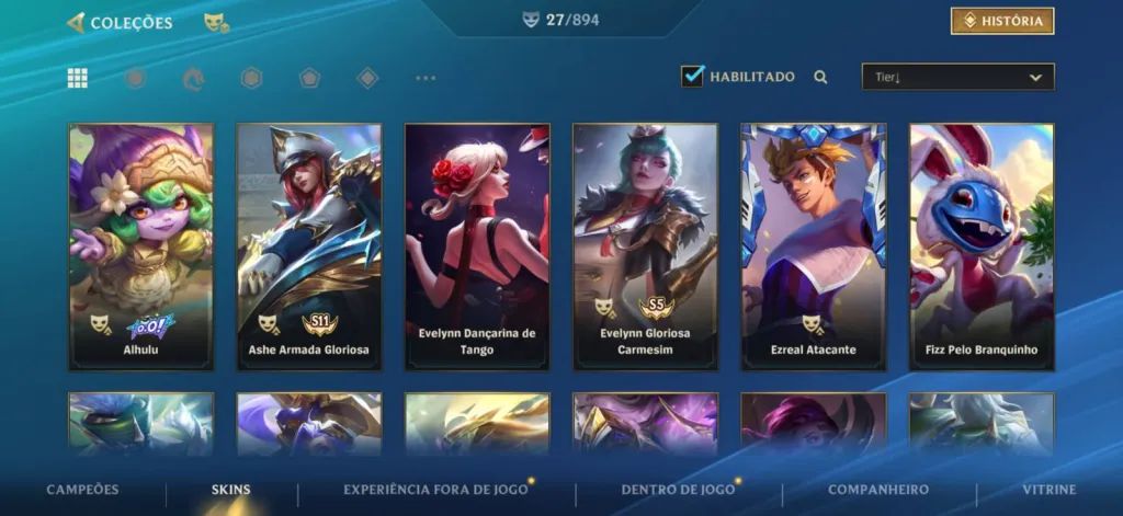 CONTA WILD RIFT PARA INICIANTES (SKINS DE FADINHA)