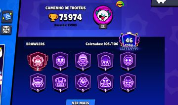 Conta brawl stars 76k troféus
