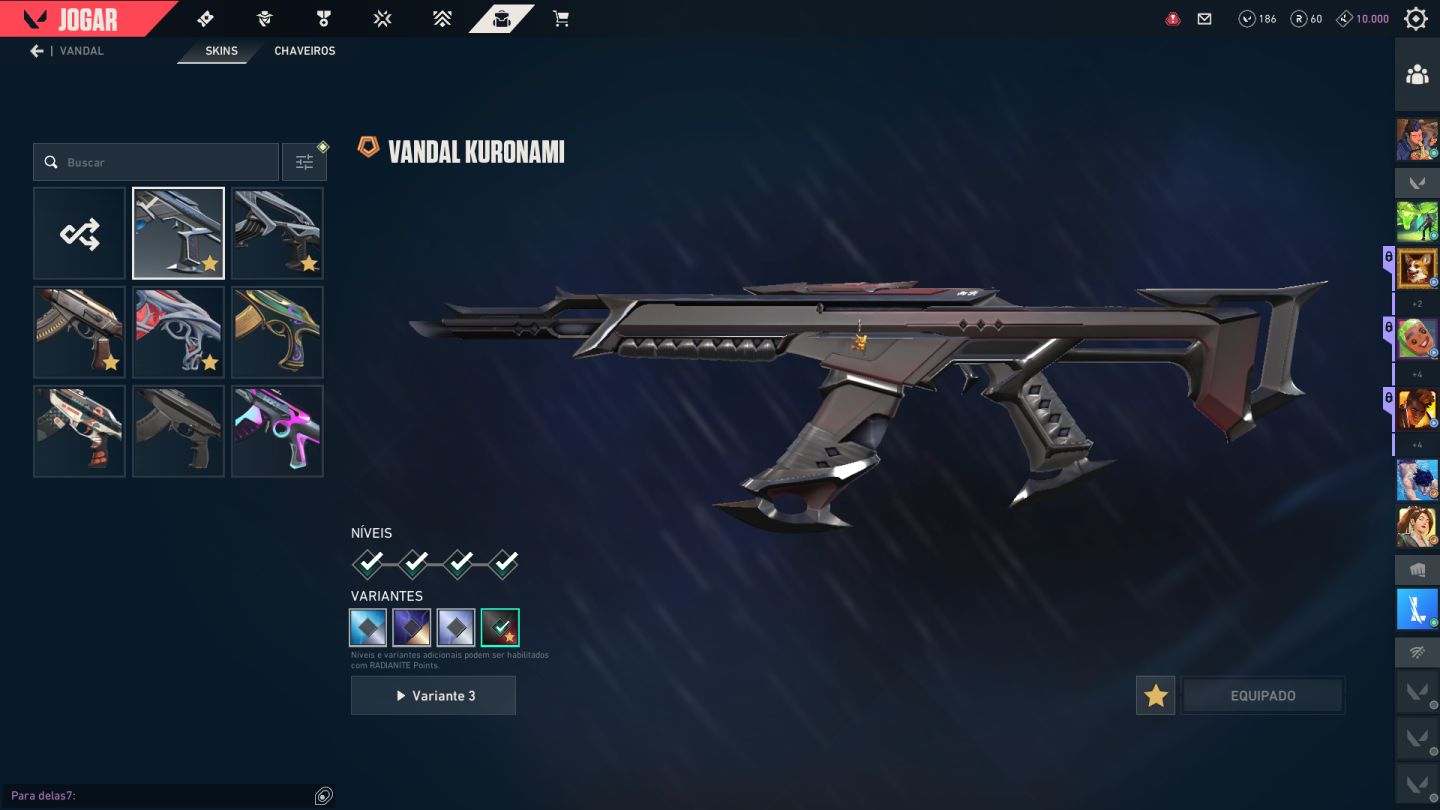 Conta prata 1 com faca saqueadora e varias skins
