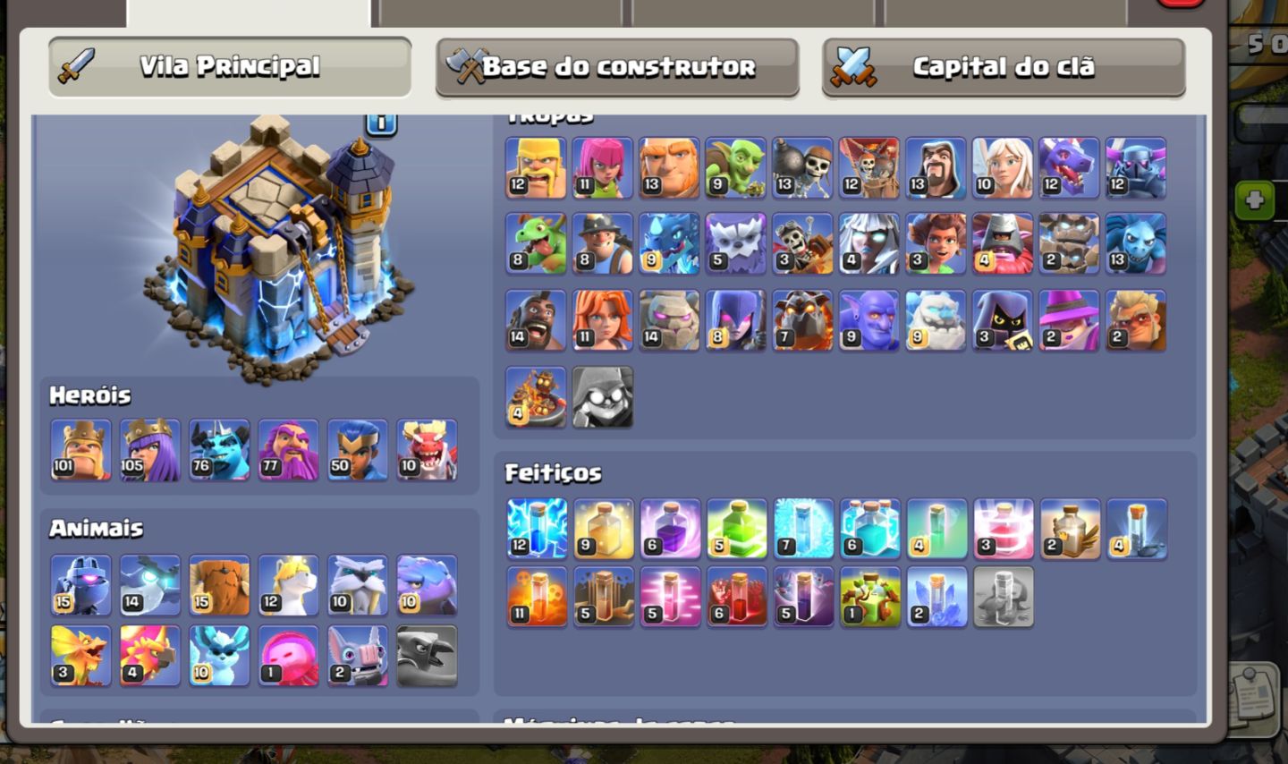 Conta clash of cans cv 18 em acc 8ballpool