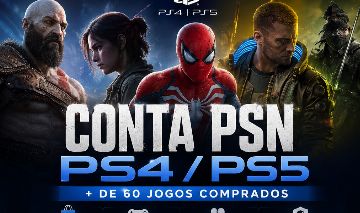 Conta Psn com mais de 60 jogos, aceito proposta.