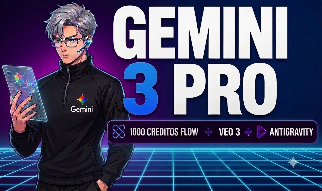 GEMINI 3 PRO COM ATIVAÇÃO VIA LINK - 1K FLOW