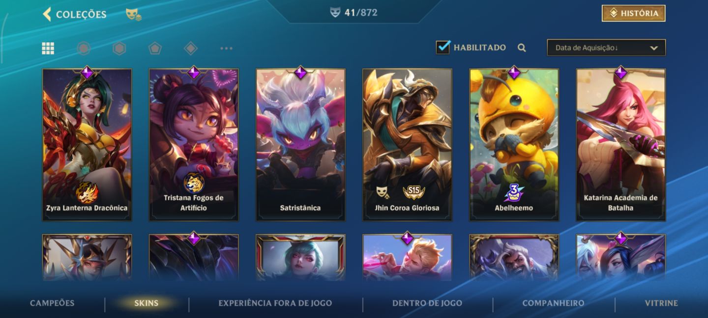 Conta platina level 90 lol wild Rift