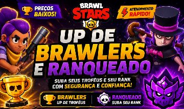 UP DE BRAWLERS E RANQUEADO | PREÇOS BAIXOS