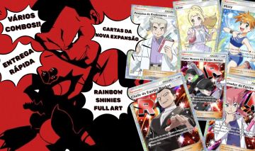 PROMOÇÃO TREINADORES FULL ART, CARTAS EX, COMBOS E VÁRIOS ITENS