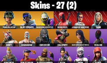 CONTA FORTNITE COM TWITCH PRIME 1, DEADPOOL, ATEMPORAL, FOICE E 27 SKINS