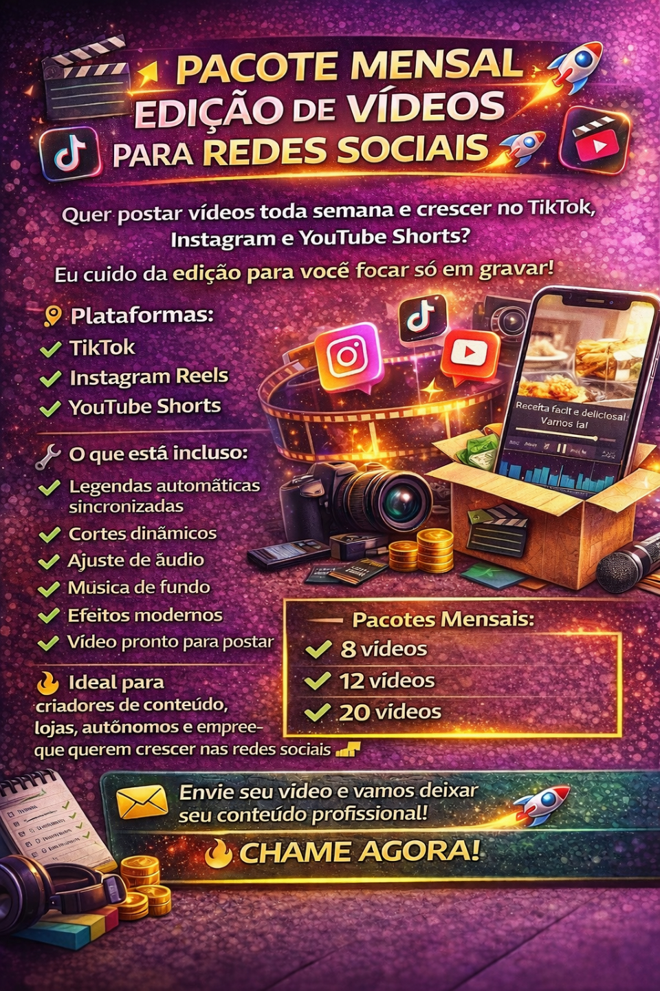 EDITO TODOS OS SEUS VÍDEOS(MELHOR PREÇO DO MERCADO)