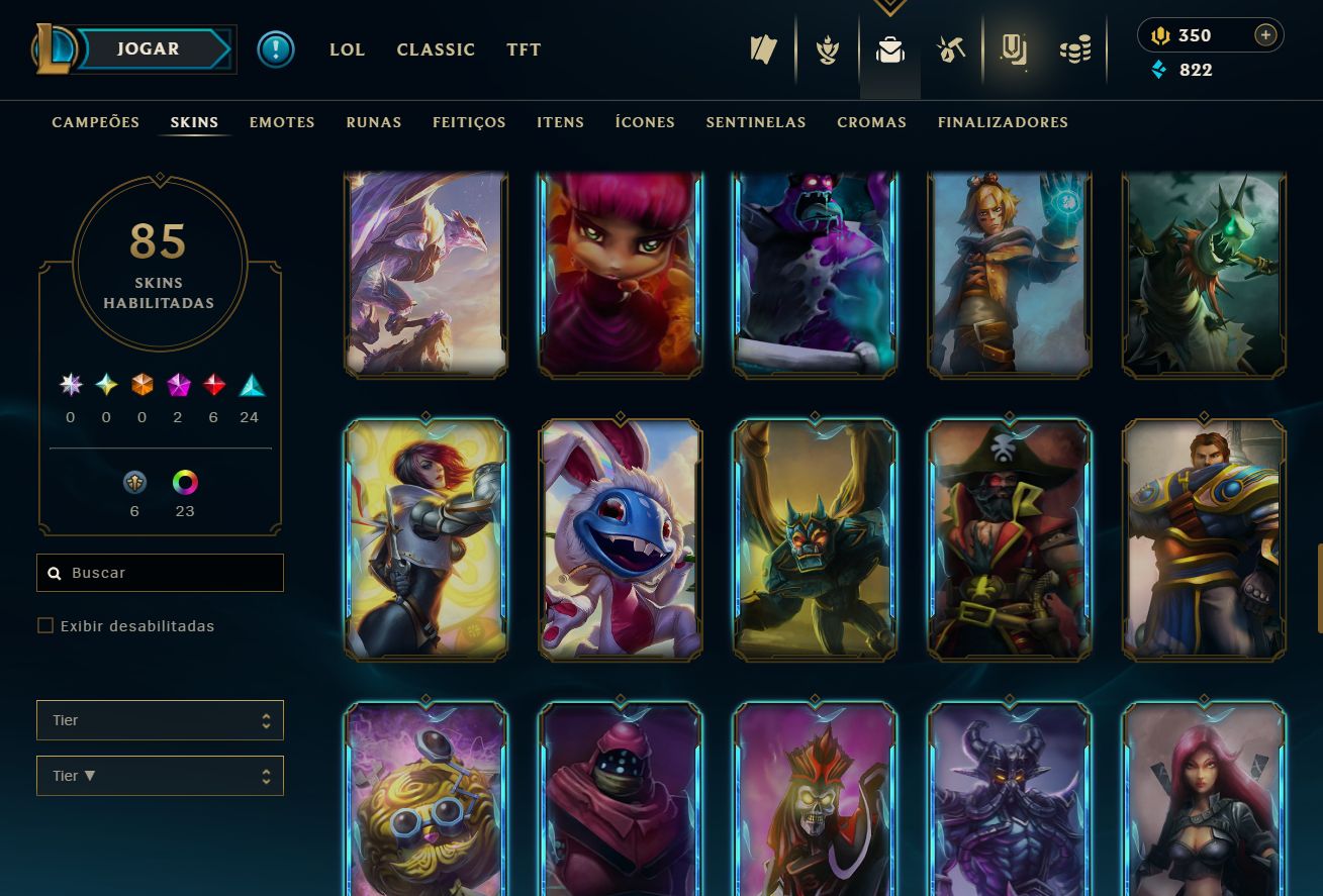 [ACESSO IMEDIATO] Ouro I em MD5 85 Skins