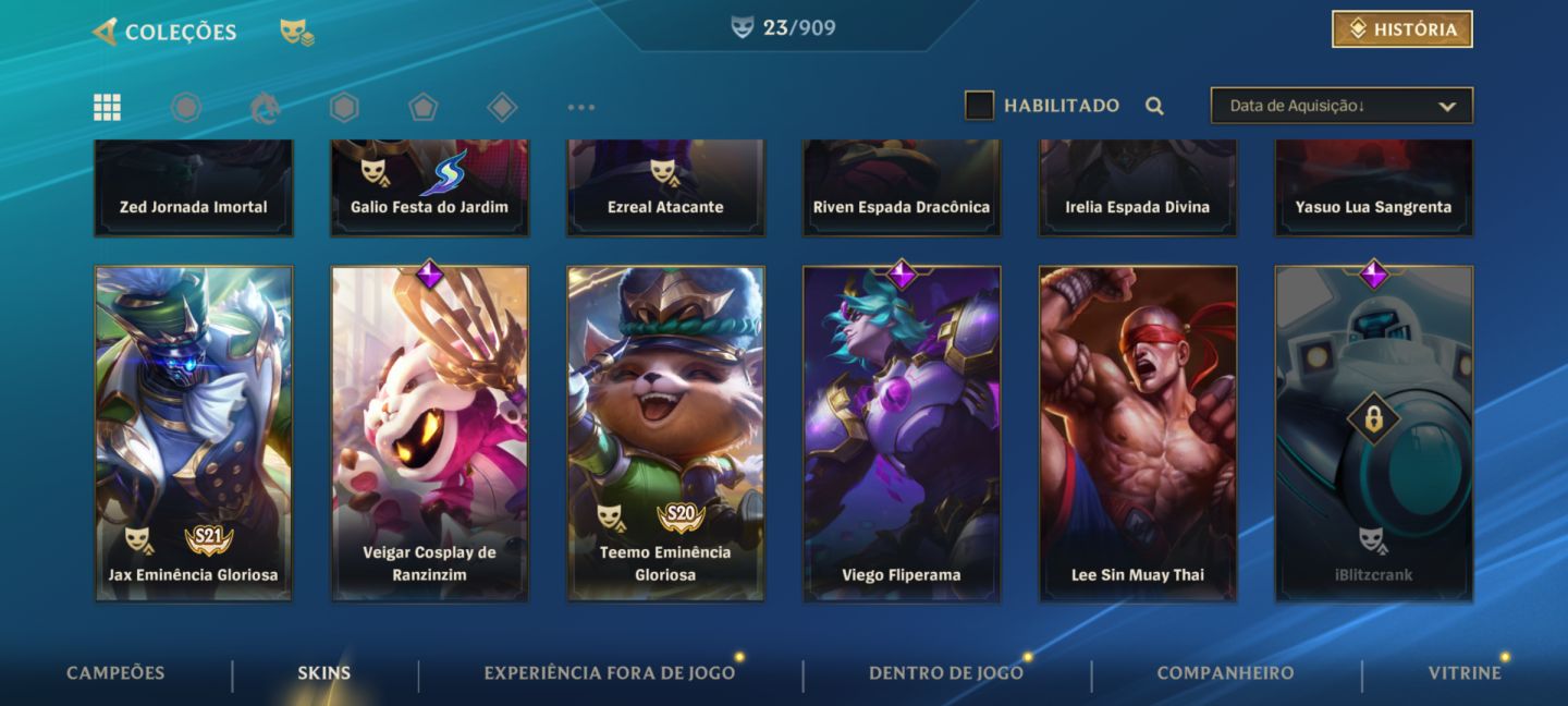 Conta Wild Rift, com skins de zed, Yone e muito mais!