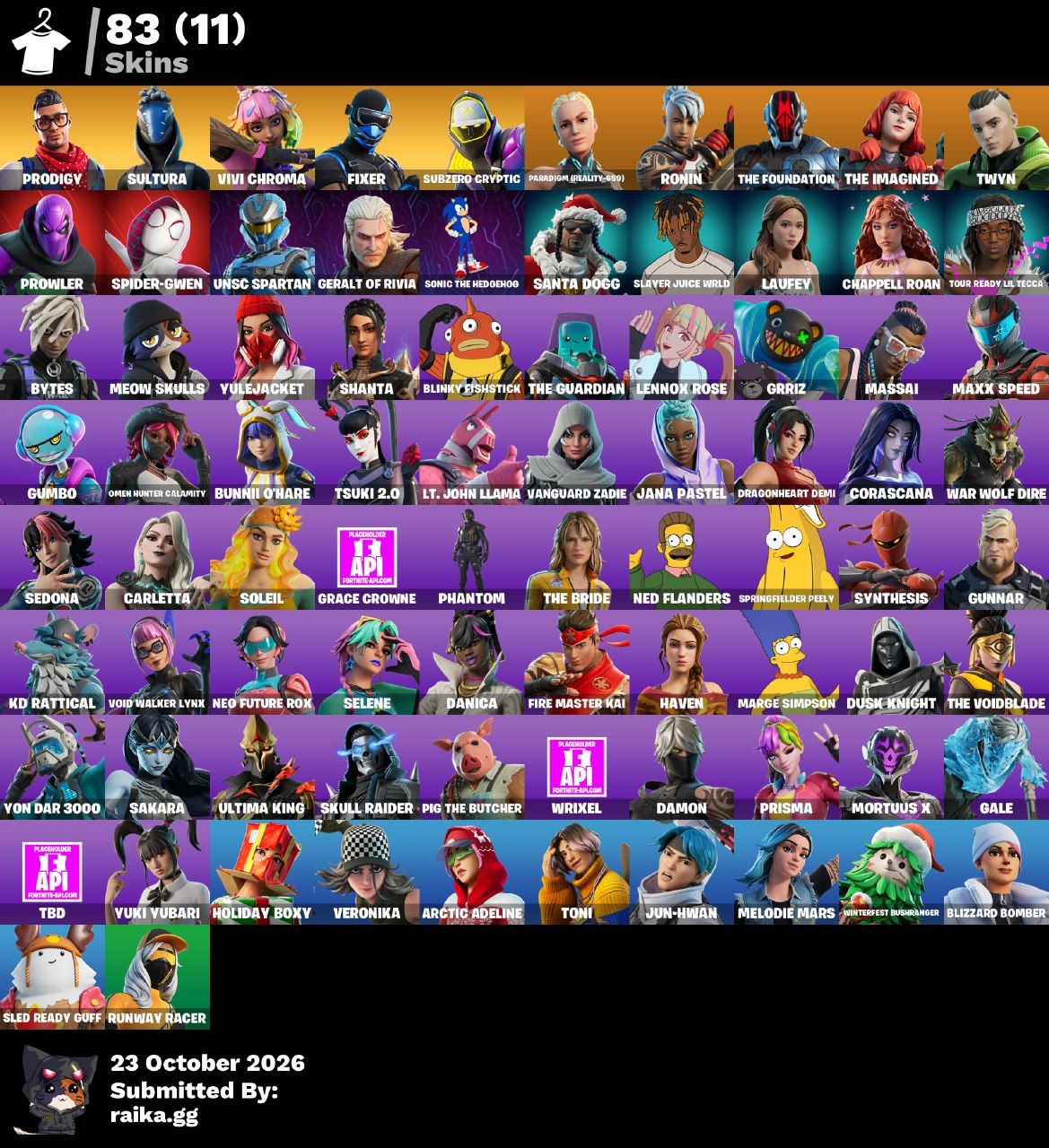 Conta antiga de fortnite possui bastantes skim da psn( ACEITO OFERTAS)