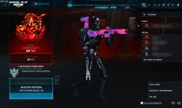 CONTA WARZONE - T800, NUKE, SKIN ESPUMANTE, BLACKCELL BO7 E MAIS