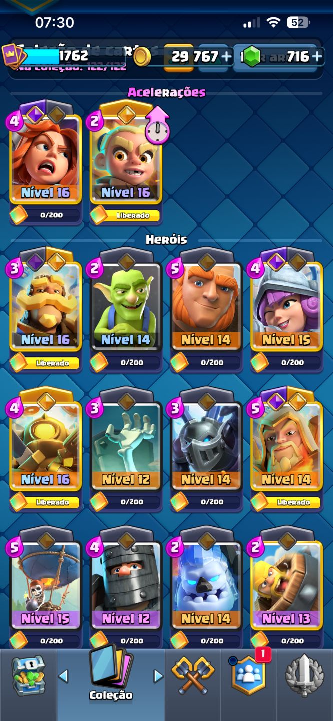 Conta Clash Royale 13.200 Troféus| Todas as Cartas | 20 Evoluções | 11 Nivel Max