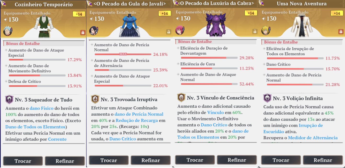 NA EAST - CONTA END GAME - TODOS OS CHARS - MERLIN, BAN, ELIZABETH P10