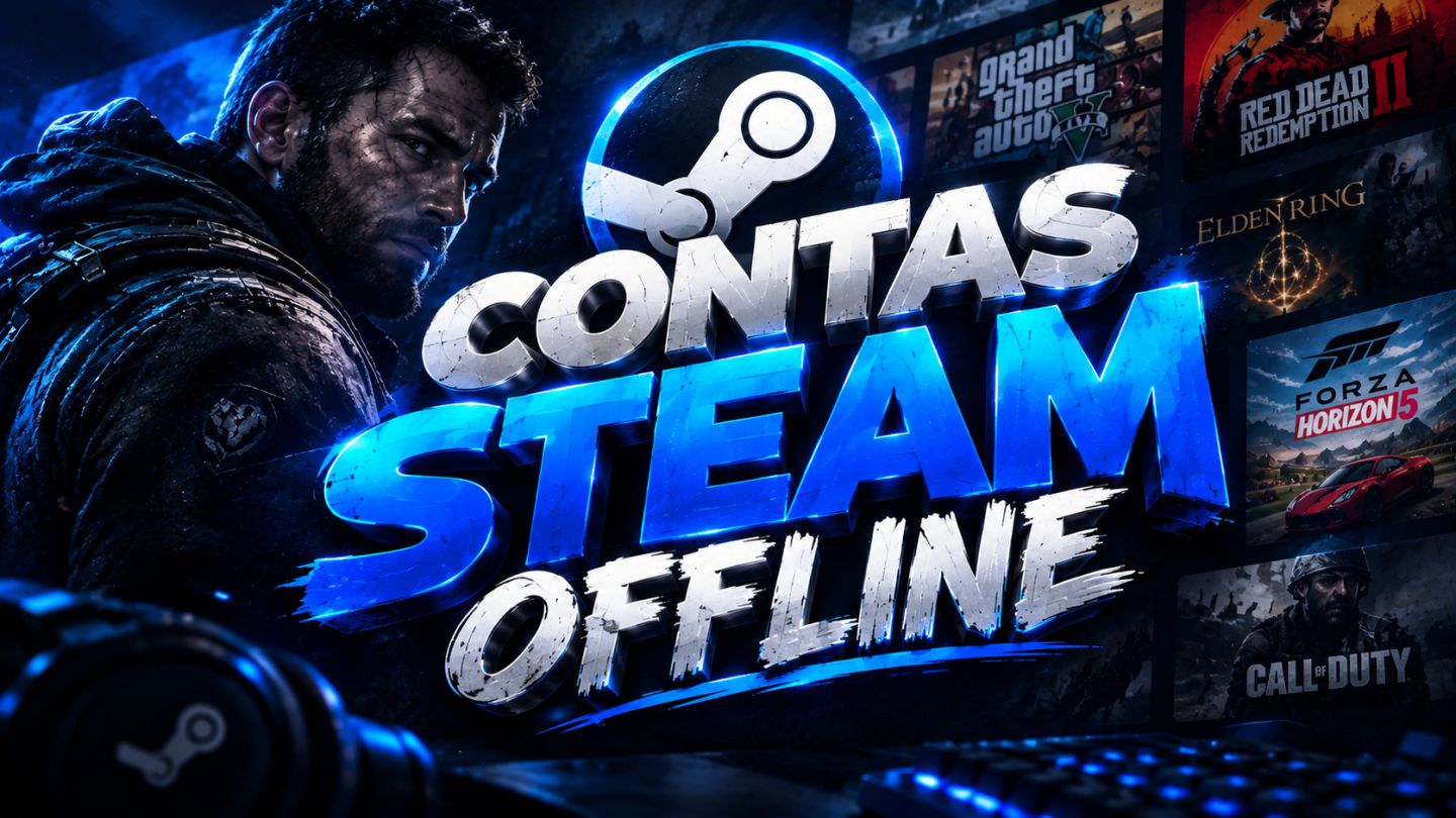 CONTAS STEAM OFFLINE | ENTREGA AUTOMÁTICA | SEM STEAM GUARD - MELHOR PREÇO!