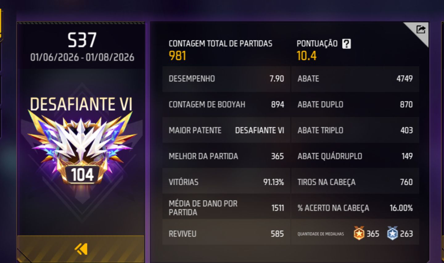 Upo seu rank até a patente ou estrelas desejadas