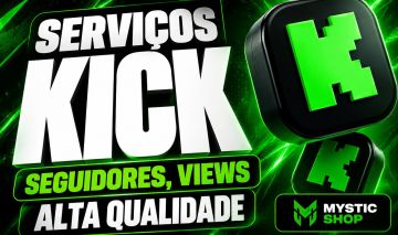 [MENOR PREÇO] KICK LIVE - SEGUIDORES / CURTIDAS/ VIEWS