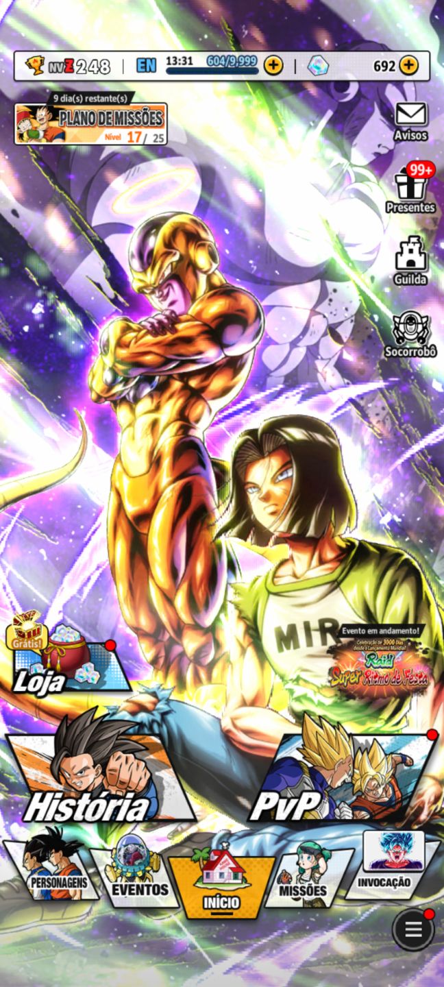 Conta Dragon Ball Legends Mid Game