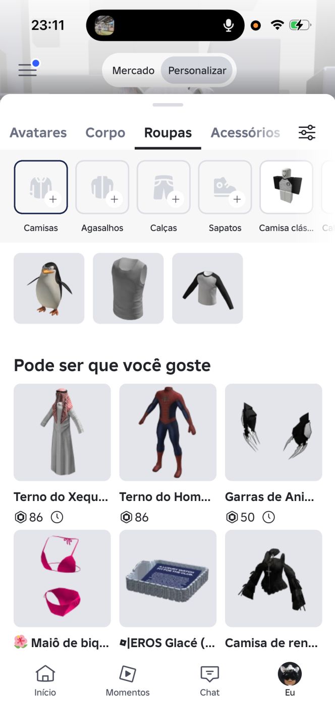 Conta Roblox com 1K De Robux