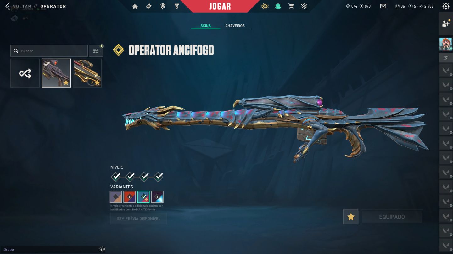 CONTA VALORANT COM TODAS SKINS FULL ACESSO 4K GASTOS