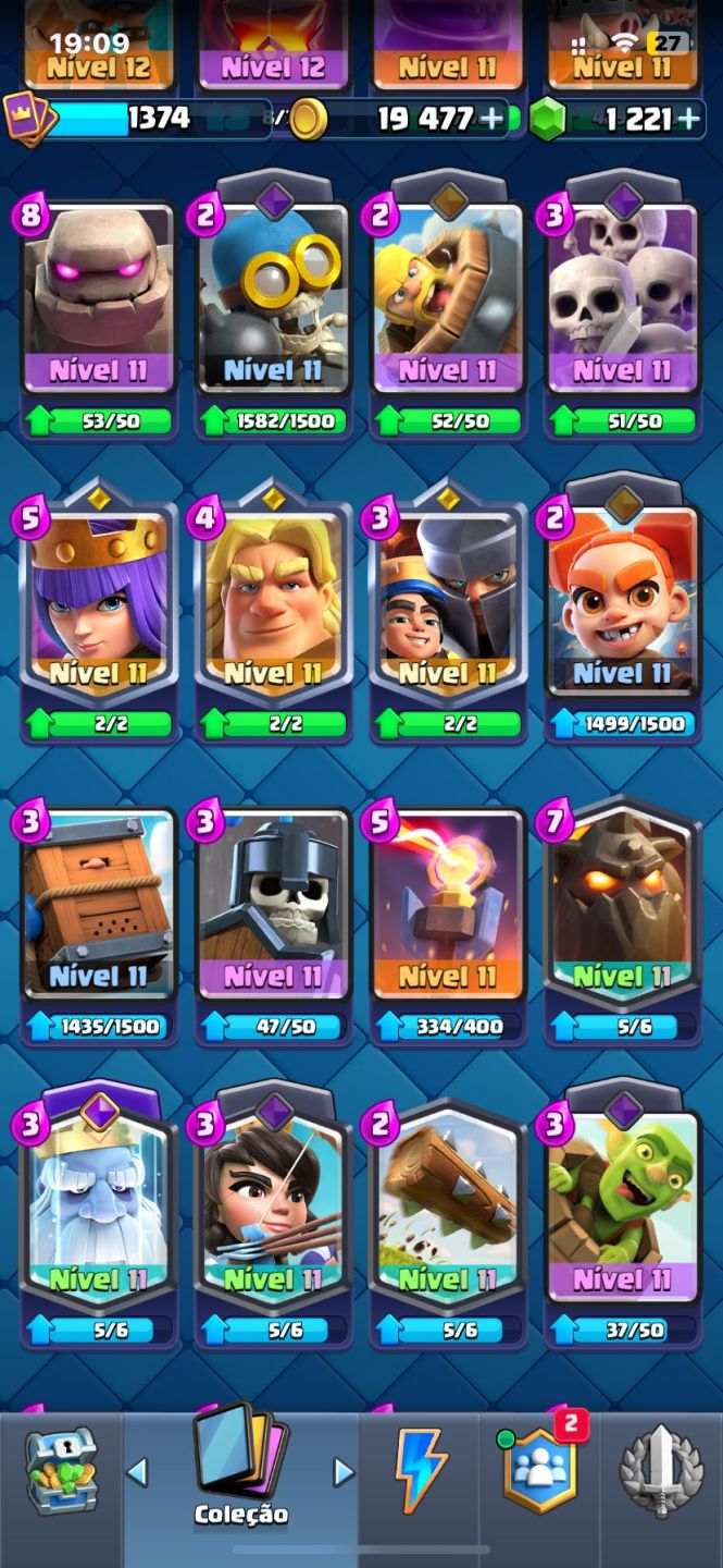 Conta Clash Royale Arena 22 Barata